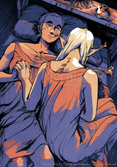 Illustration pour le "Panthéon Perdu" tome 2 d'Aenor Lermarchand