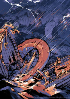 Illustration pour le "Panthéon Perdu" tome 2 d'Aenor Lermarchand