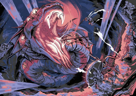 Illustration en pleine page pour l'intérieur du roman et des tirages. Réalisée sur Rebelle 8.